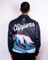 Clippers Wave Leather Jacket