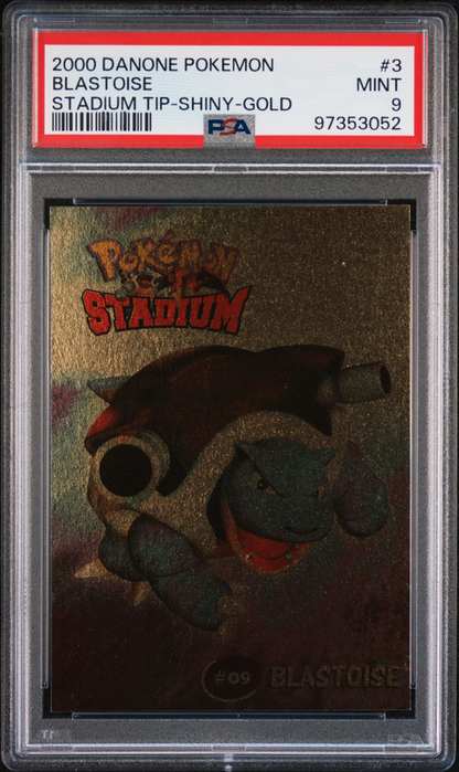 PSA 9 Blastoise Stadium Tip-Shiny-Gold