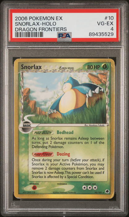 PSA 4 Snorlax-Holo Dragon Frontiers