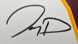 Jayden Daniels Signed Washington Commanders Logo Football Fanatics w/ Case