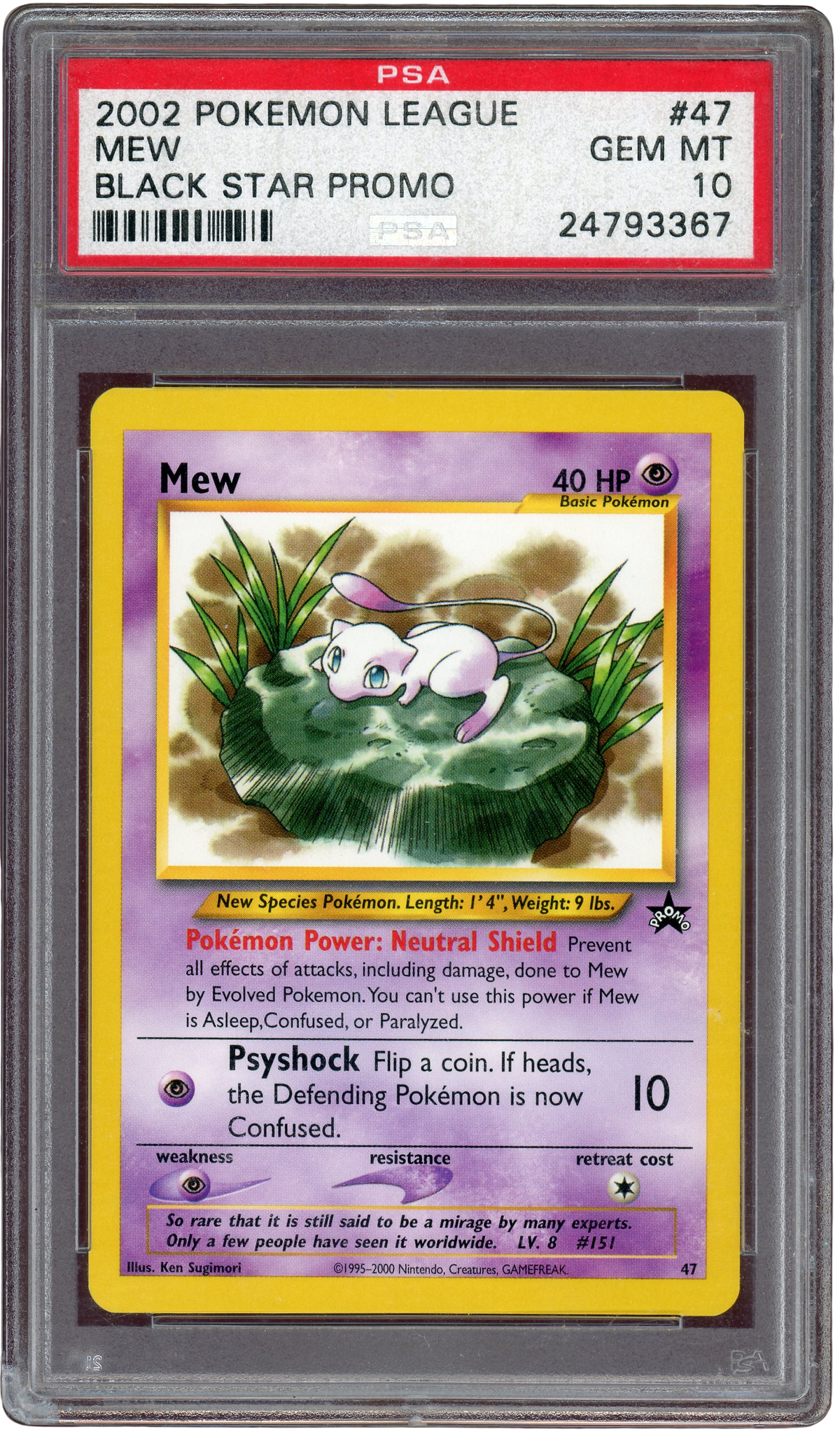 PSA 10 Mew Black Star Promo