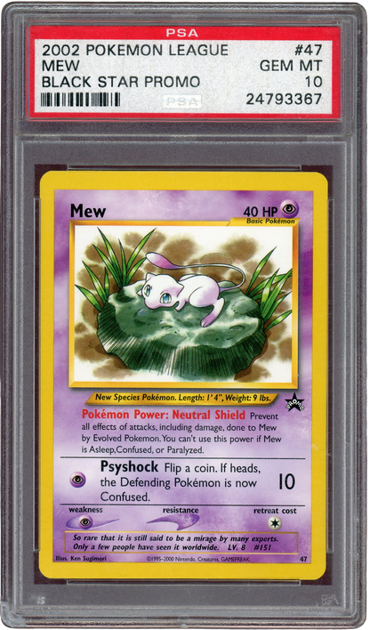 PSA 10 Mew Black Star Promo