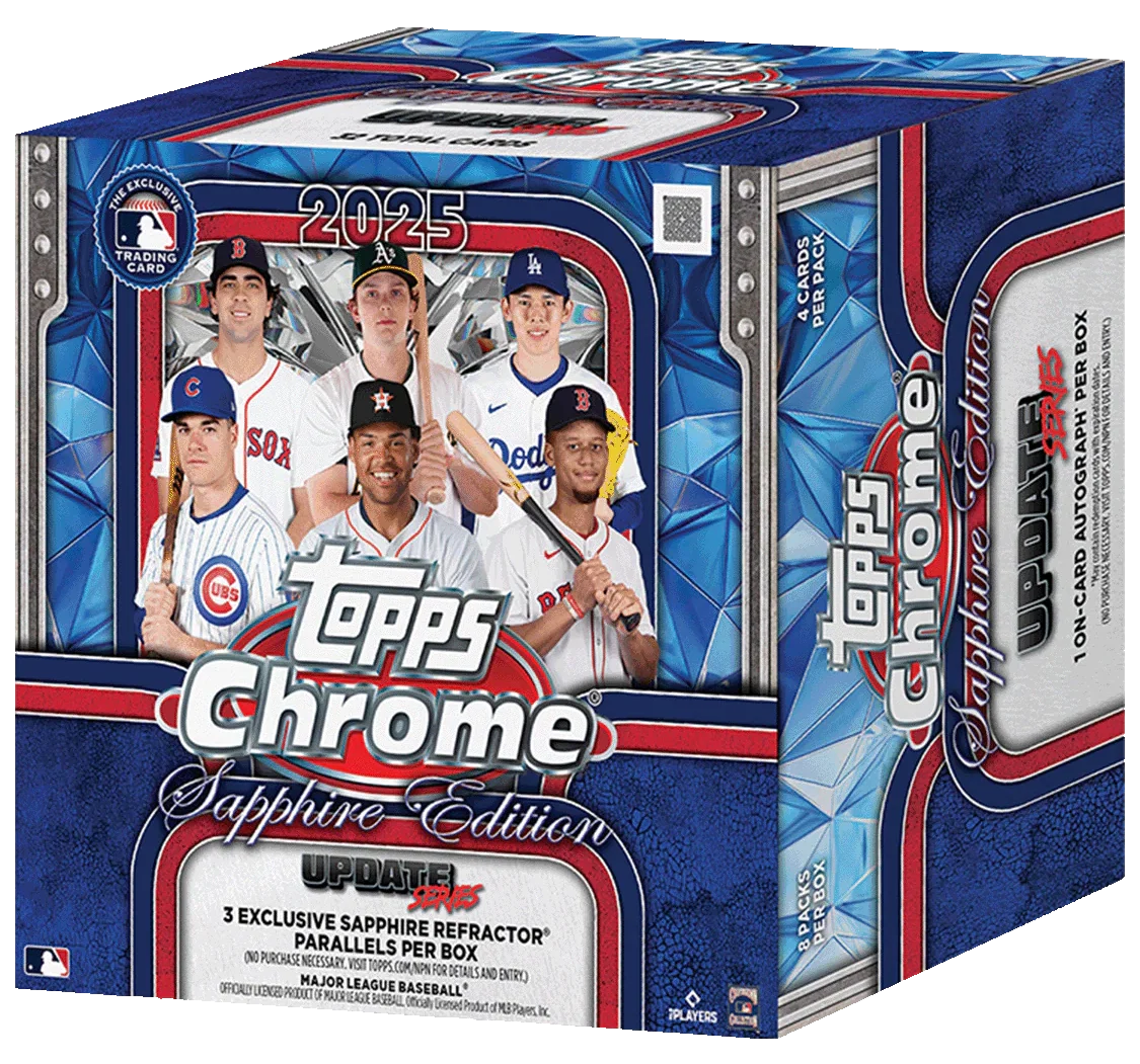 2025 Topps Chrome Update Baseball Sapphire Hobby 10 Box Case