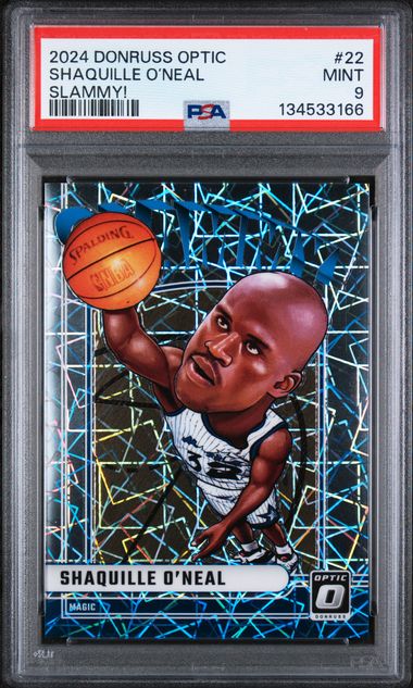 Shaquille O'neal 2024 Panini Donruss Optic Slammy! Ssp PSA 9