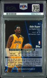 2000 TOPPS NO LIMIT NL1 KOBE BRYANT PSA 10