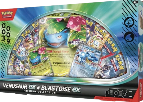 Venusaur Ex & Blastoise Ex Premium Collection