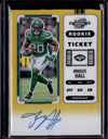 2022 Panini Contenders Optic Breece Hall #105 Rookie Autograph Gold /10