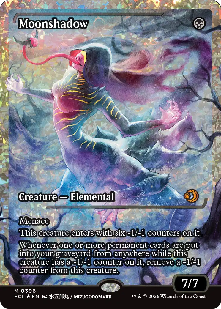 Moonshadow (0396) (Showcase) (Fracture Foil) - Lorwyn Eclipsed (Ecl)
