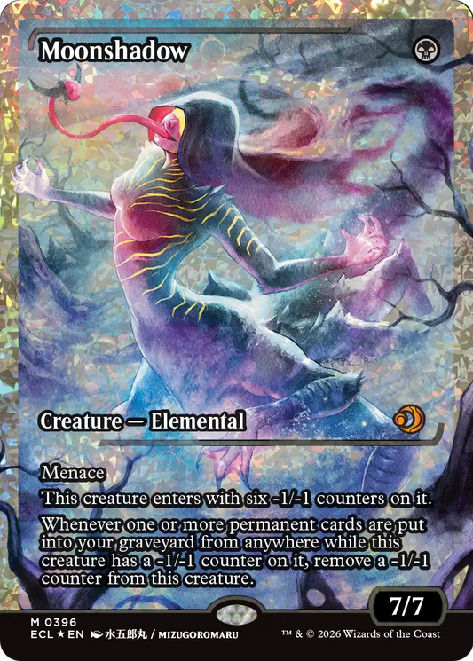 Moonshadow (0396) (Showcase) (Fracture Foil) - Lorwyn Eclipsed (Ecl)