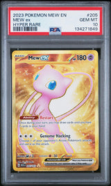 2023 Pokemon Mew EN-151 #205 Mew Ex Hyper Rare PSA 10