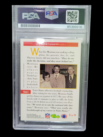 2021 Joe Montana PSA A Auto A