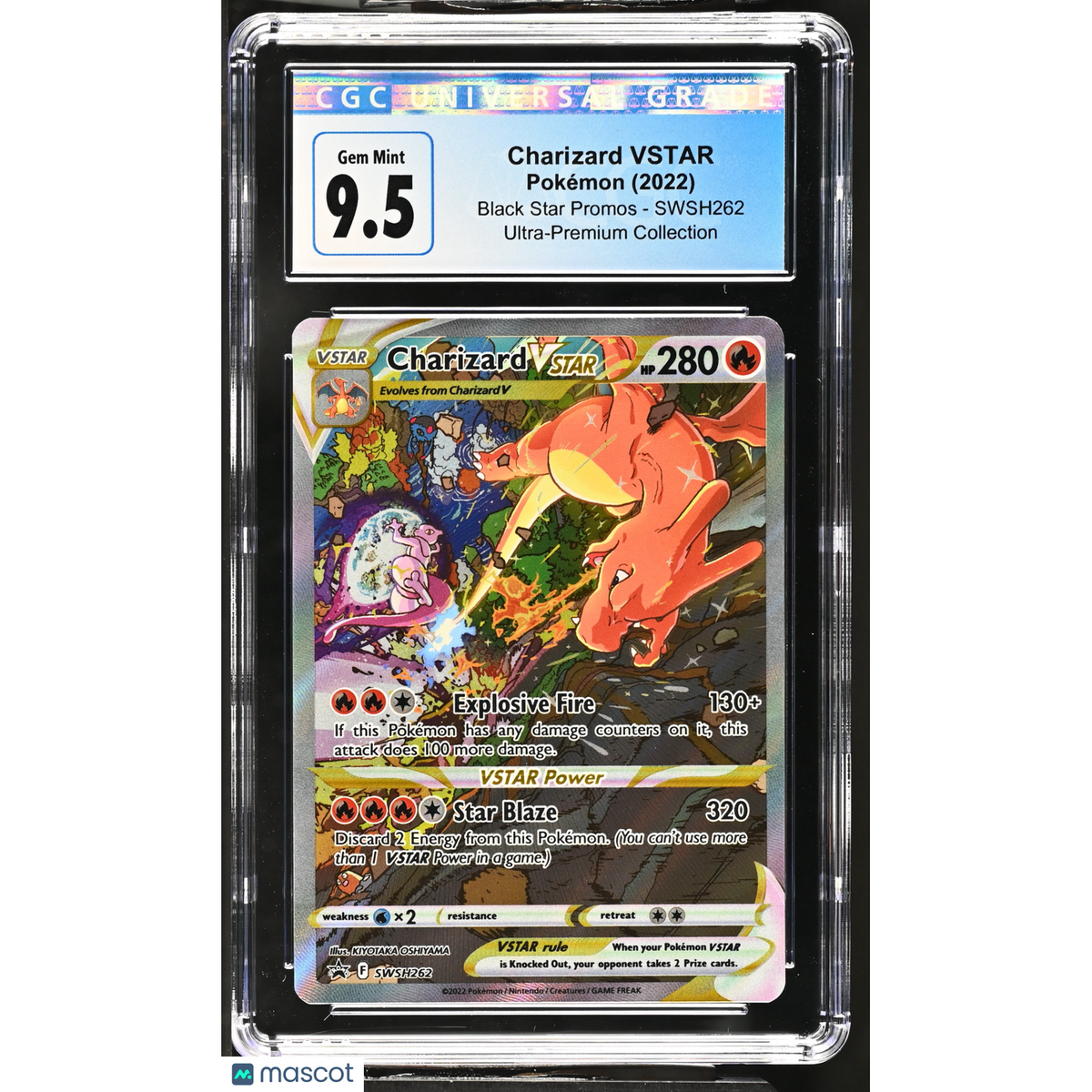 2022 Pokemon Black Star Promos Charizard Vstar #Swsh262 CGC 10