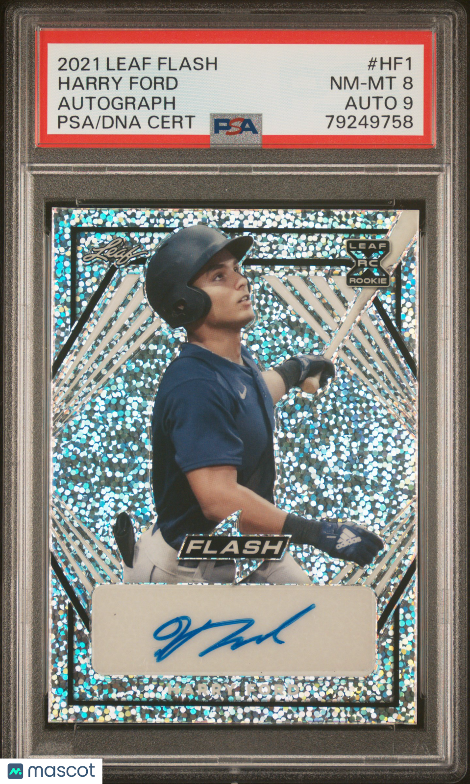 2021 Leaf Flash Autographs Harry Ford #Hf1 PSA 8 Auto 9