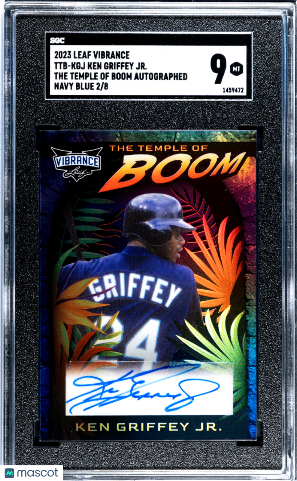 2023 Leaf Ken Griffey Jr. #Ttb-Kgj The Temple Of Boom Navy Blue Sgc 9 Auto