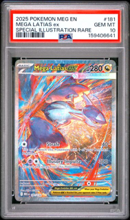 Mega Latias Ex 181/132 - Mega Evolution - 2025 Pokemon - PSA 10