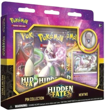 Hidden Fates Mewtwo Pin Collection Box