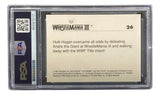 Hulk Hogan Signed 1990 Classic WWF Wrestlemania #26 Trading Card PSA