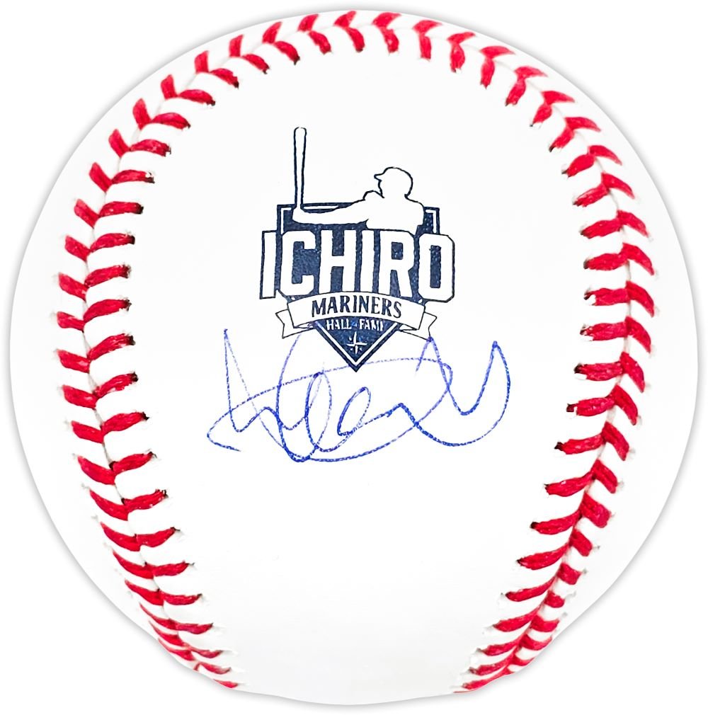 Ichiro Suzuki Signed Seattle Mariners Hall Of Fame Logo Baseball Ichiro COA