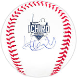 Ichiro Suzuki Signed Seattle Mariners Hall Of Fame Logo Baseball Ichiro COA
