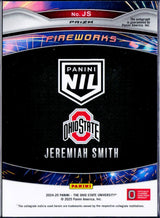 Jeremiah Smith RC 2024 Panini OSU Prizm Pink Shimmer Fireworks Rookie Auto