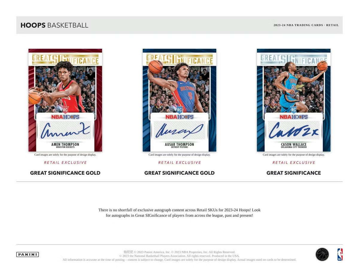 Panini - 2023/24 Hoops Basketball (NBA) - Fat Pack Box