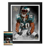 Hand Signed Brian Dawkins "WEAPON X" Art Print
