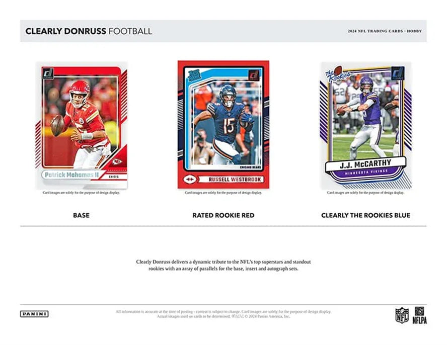 Panini - 2024 Clearly Donruss American Football (NFL) - Hobby Box