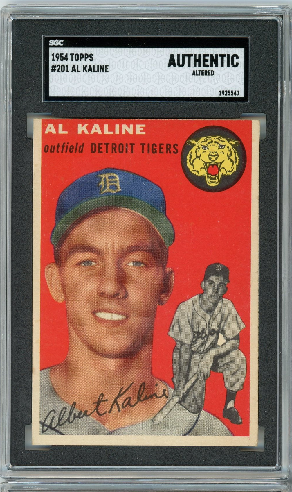 Al Kaline 1954 Topps Sgc Authentic