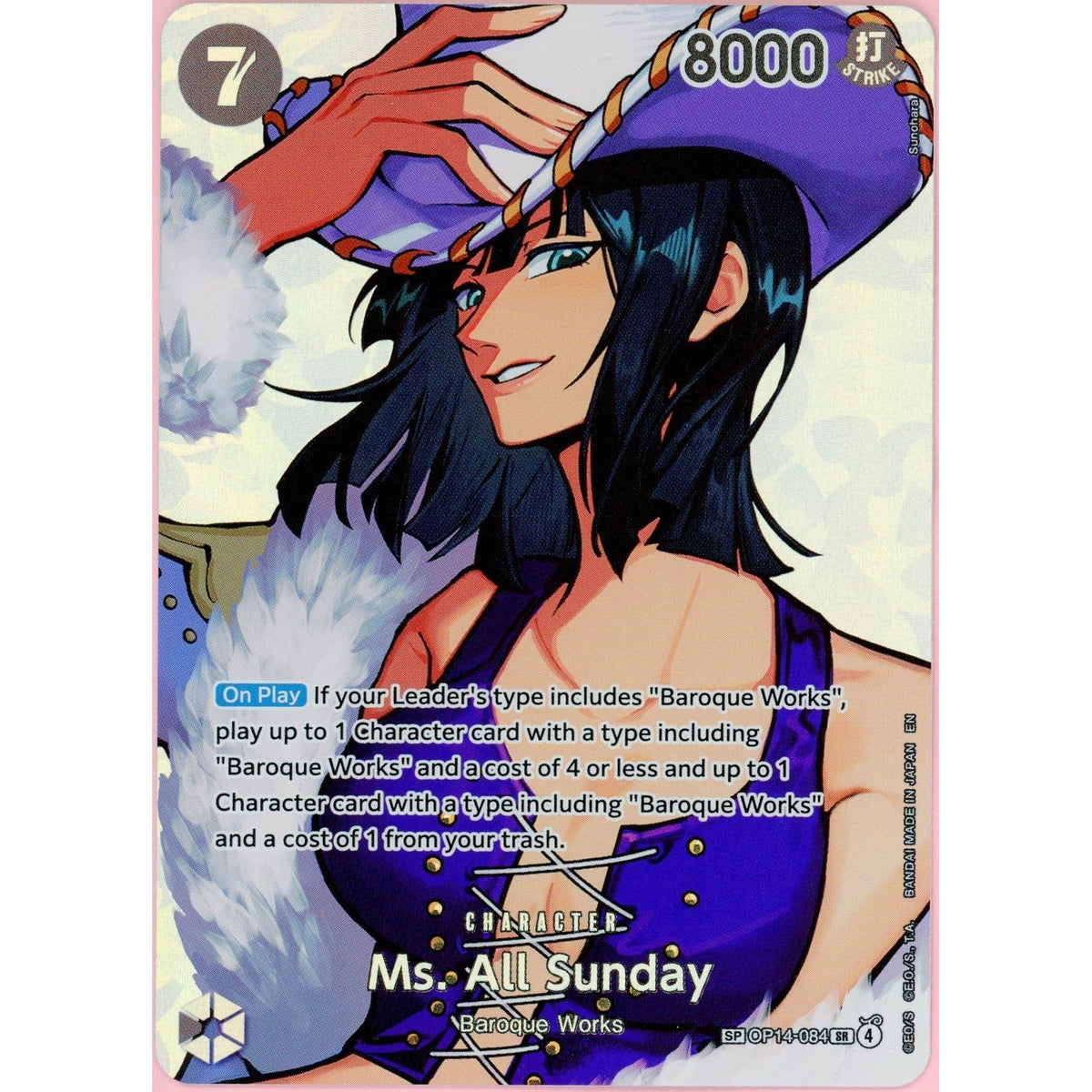 One Piece Single: Ms. All Sunday Op14-084 Special Rare Nm