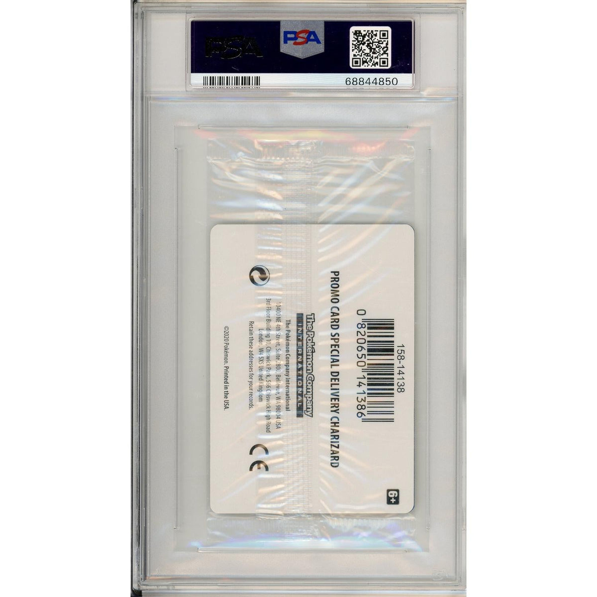 Okemon Graded: Special Delivery Charizard #Swsh075 Pokemon Center Uk Promo (2022) Holo C/P PSA 10