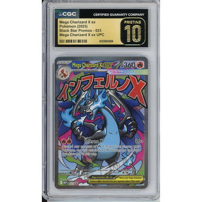 Pokemon Graded: Mega Charizard X Ex #23 Upc Promo (2025) CGC Pristine 10