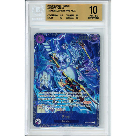 One Piece Graded: Enel Op15-060 Treasure Cup 2026 Top 8 Beckett 10