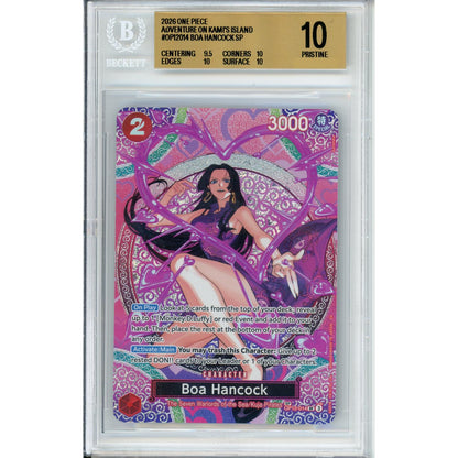 One Piece Graded: Boa Hancock Op12-014 Special Alternate Art Beckett 10