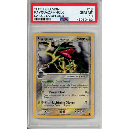 Pokemon Graded: Rayquaza 13/113 Ex Delta Species (2005) Holo PSA 10