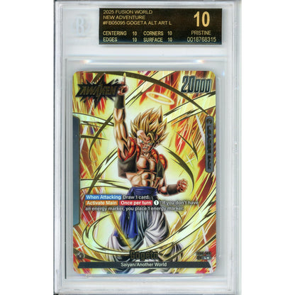 Dragon Ball Graded: Gogeta Fb05-095 New Adventure Alt Art Beckett Black Label 10