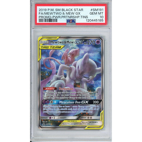 Pokemon Graded: Mewtwo & Mew Gx PSA 10