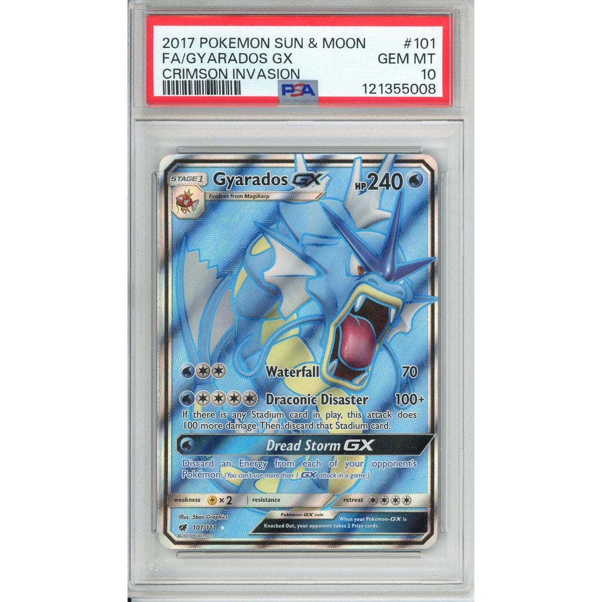 Pokemon Graded: Gyarados Gx PSA 10