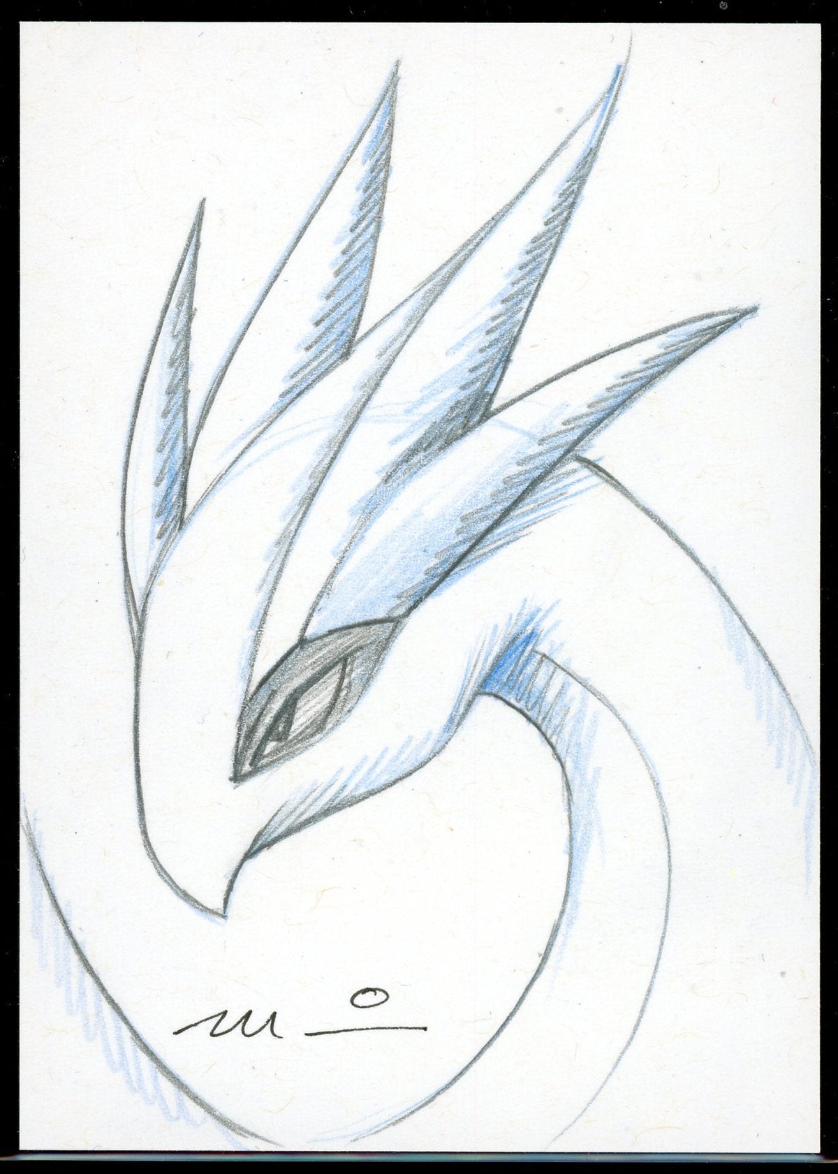 Lugia Drawing By Moduwa