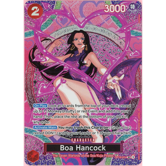 One Piece Single: Boa Hancock Op12-014 Legacy Of The Master Special Rare Nm
