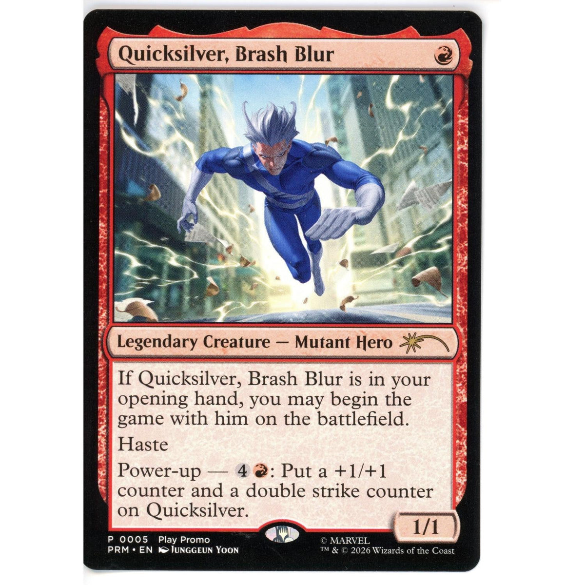 Magic Single: Quicksilver, Brash Blur - Standard Showdown Promos Nm