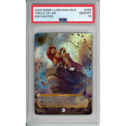 Lorcana Graded: Circle Of Life- Enchanted 2025 #225 PSA 10