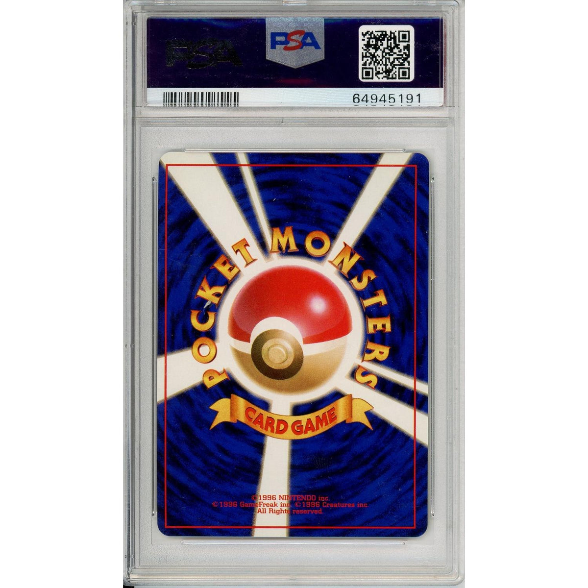 Pokemon Graded: Jp Mewtwo #150 Base Set (1996) Holo PSA 10