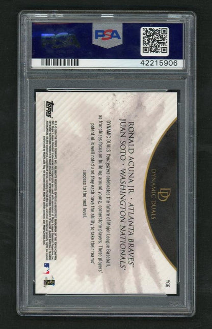 2018 Topps On Demand Dynamic Dual Youngster Juan Soto/Ronald Acuna Jr. #Yg6 PSA 10