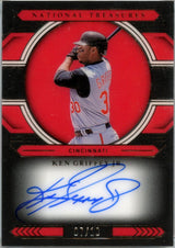 Ken Griffey Jr 2020 National Treasures Midnight Signatures Auto SP 7/10