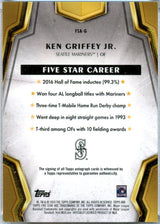 Ken Griffey Jr 2024 Topps Five Star Signatures Green Auto SP 12/15