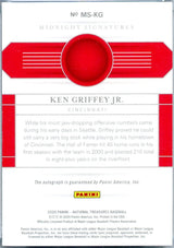 Ken Griffey Jr 2020 National Treasures Midnight Signatures Auto SP 7/10