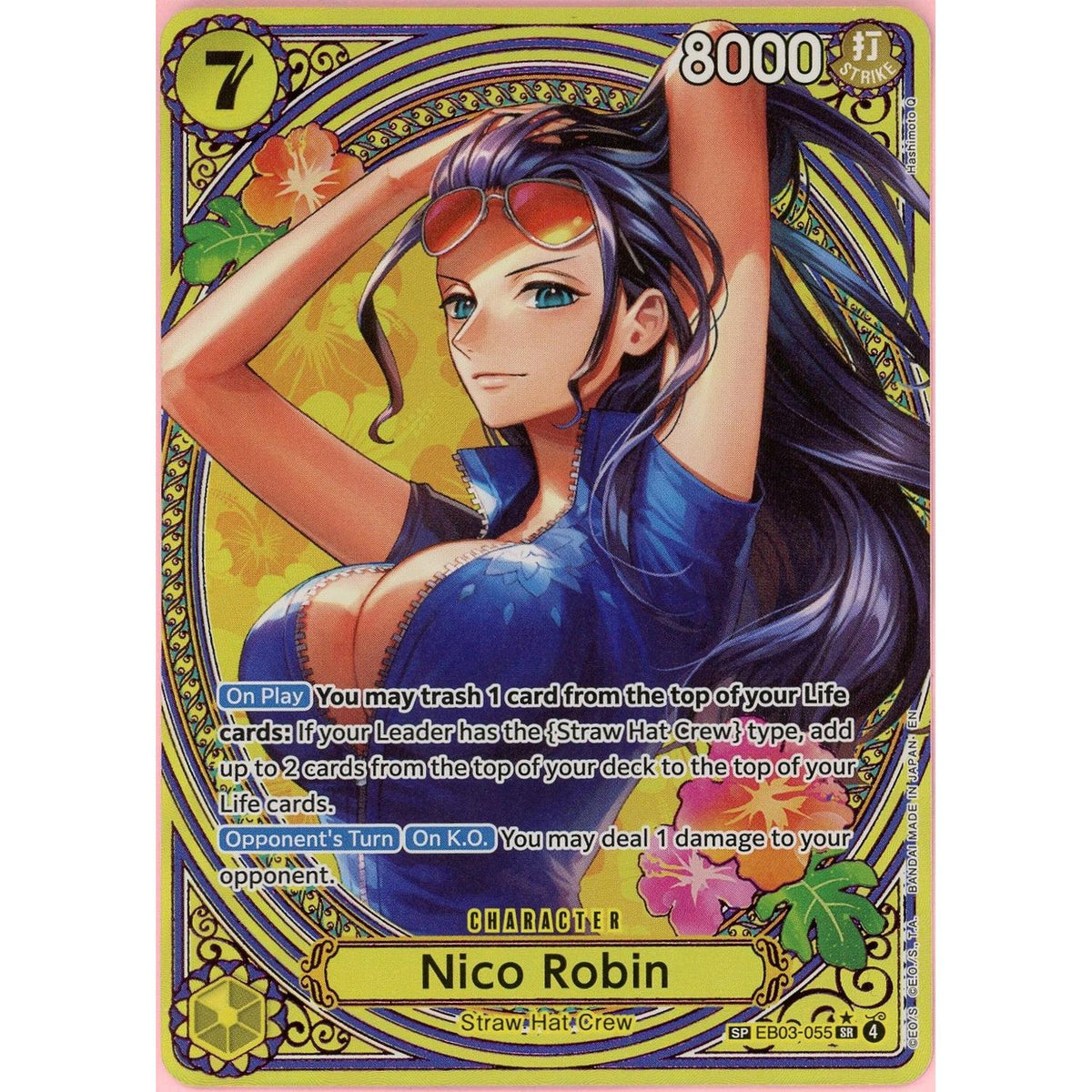 One Piece Single: Nico Robin Eb03-055 Heroines Edition Special Rare Nm