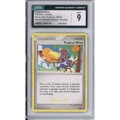 Pokemon Graded: Tropical Wind #Dp25 Black Star Promo World Championships 2008 Finalist CGC 9