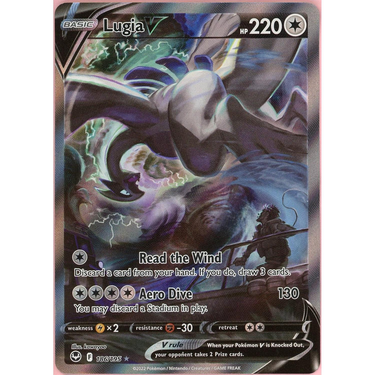 Pokemon Single: Lugia V 186/195 Silver Tempest (2022) Alt Art Holo Lp