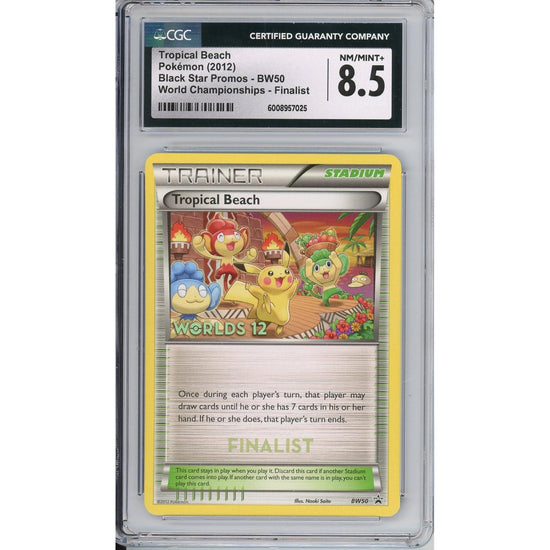 Pokemon Graded: Tropical Beach #Bw50 Black Star Promo World Championships 2012 Finalists CGC 8.5